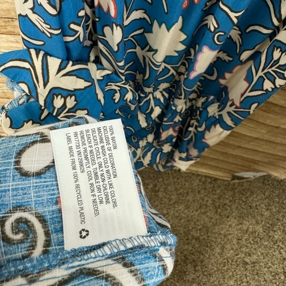 Women’s Knox Rose Wrap Midi Dress Blue Floral XXL - Picture 4 of 5